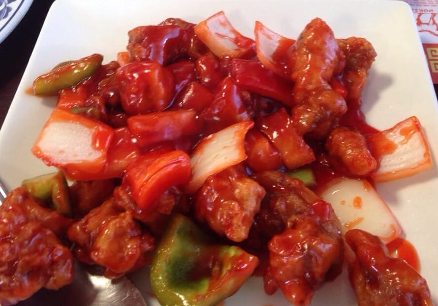 Order 47. Sweet and Sour Pork food online from Fu house store, Glendale on bringmethat.com