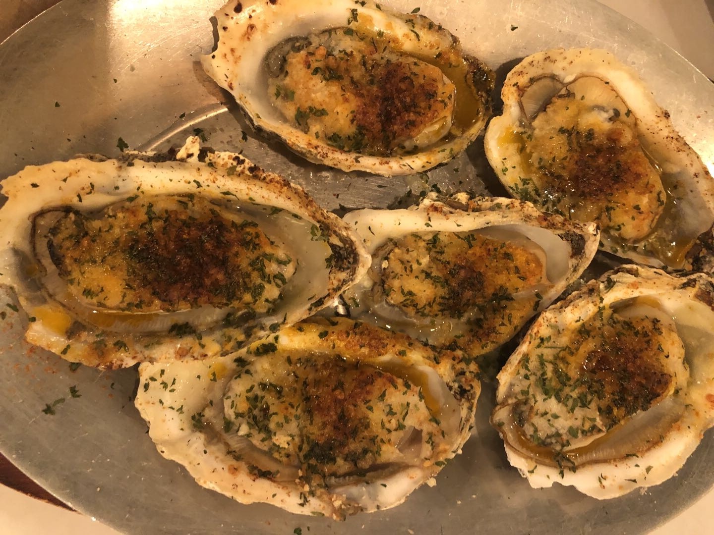 Order Grilled Oysters w. Cheese (6) food online from Crazy boil store, State College on bringmethat.com