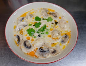 Order Tom Kha Soup food online from Tamarind Thai Cuisine store, Camarillo on bringmethat.com
