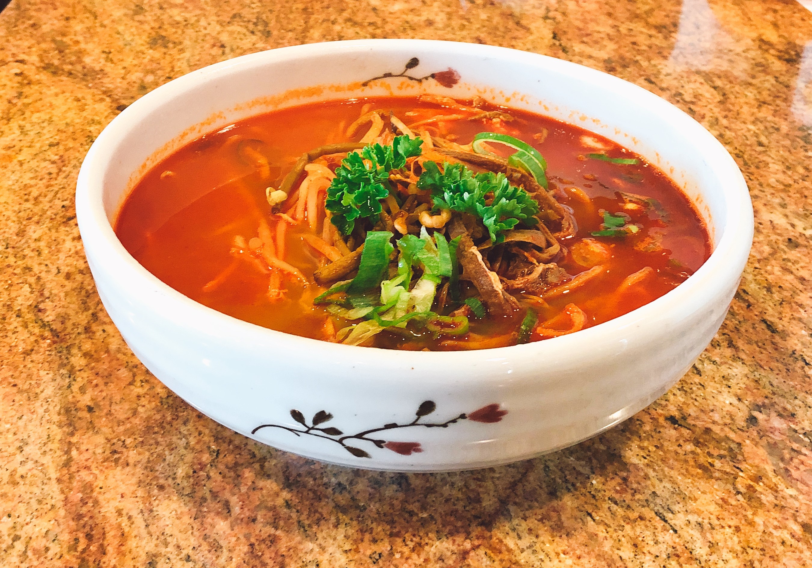 Order Spicy Beef Stew (육개장) food online from Moo Bong Ri Korean Restaurant store, Oakland on bringmethat.com