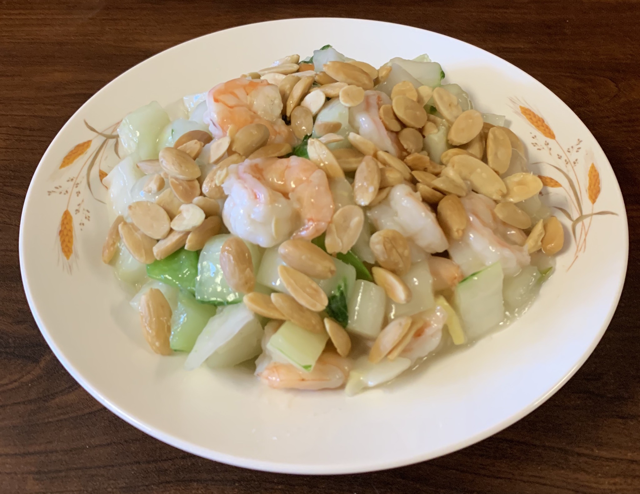Order Shrimp Almond Ding food online from Great Wall Chinese Restaurant store, Western Springs on bringmethat.com