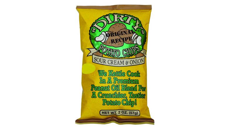Order Dirty Kettle Chips, Sour Cream & Onion food online from Trumbull Mobil store, Trumbull on bringmethat.com