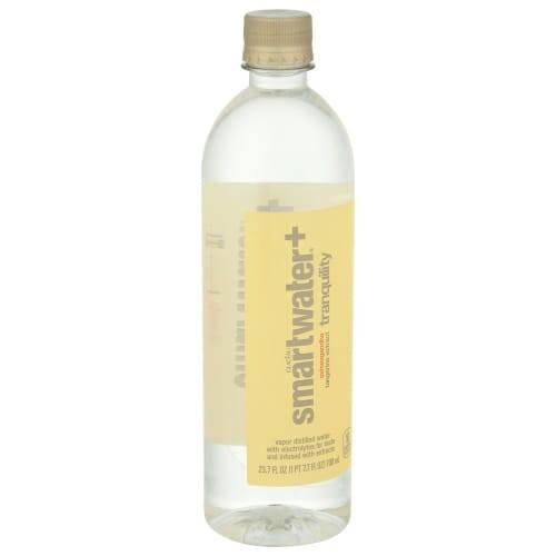 Order Smartwater+ · Tranquility Distilled Water with Tangerine Extract (23.7 fl oz) food online from Mesa Liquor store, Mesa on bringmethat.com