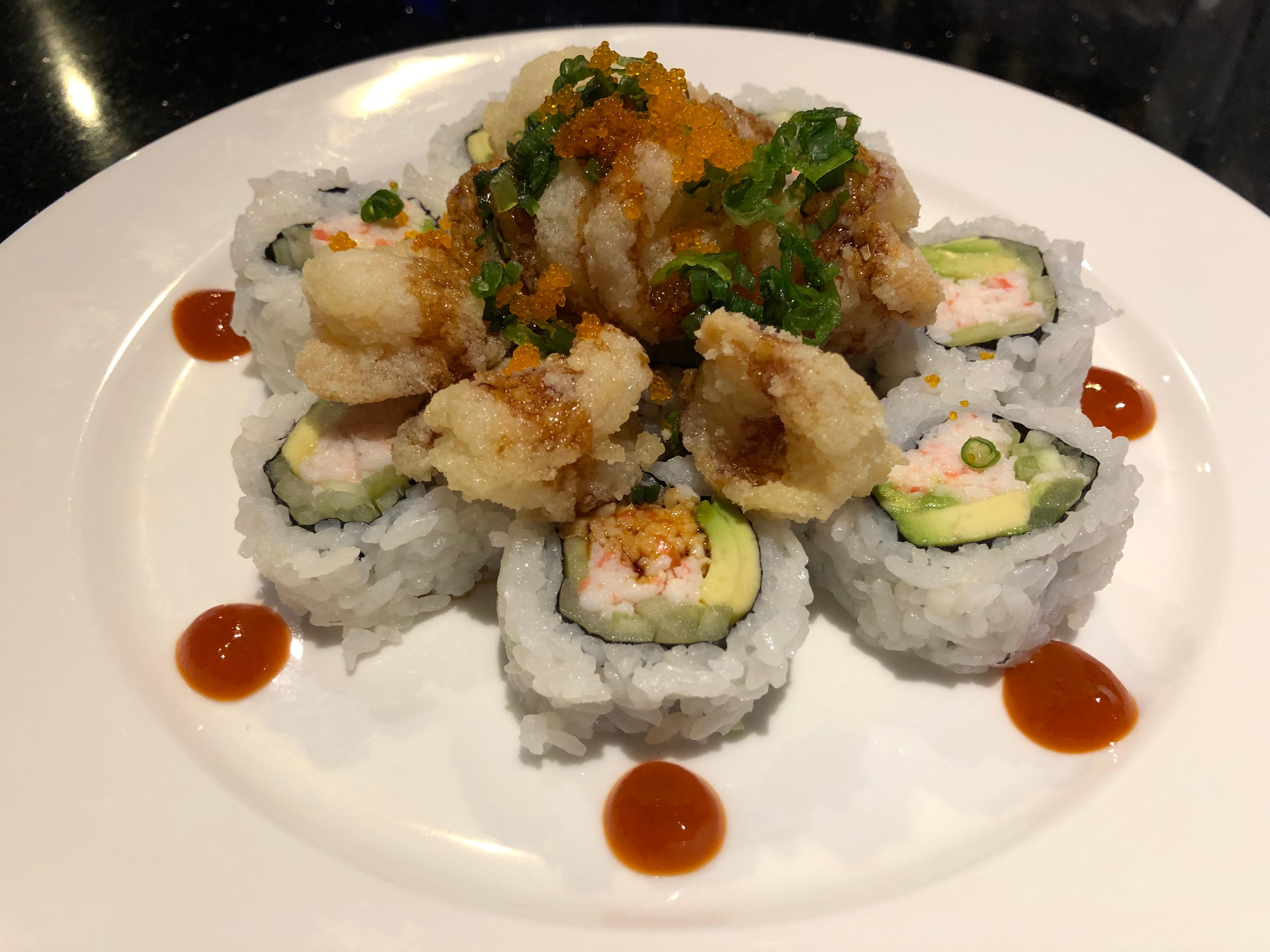 Order Cajun Shrimp Roll (New) food online from Tokyo Sushi store, Santa Clarita on bringmethat.com