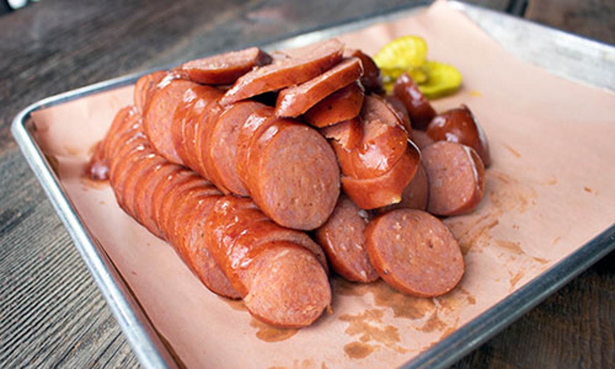 Order Texas Sausage (1 LB) food online from Real Urban BBQ store, Vernon Hills on bringmethat.com