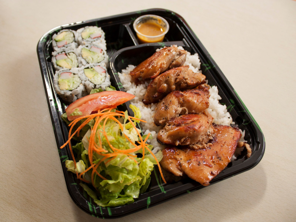 Order 1. Chicken Teriyaki and California Roll Bento Box food online from Hanabi store, New York on bringmethat.com