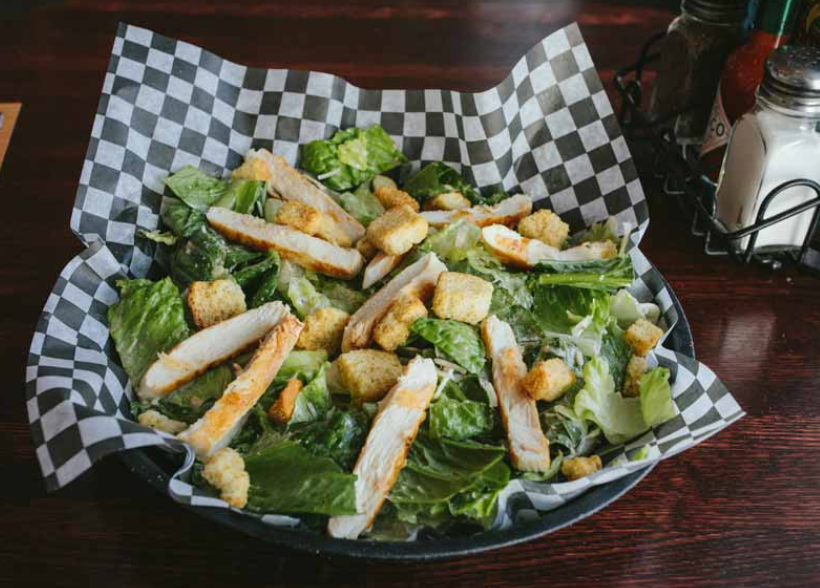 Order Chicken Caesar Salad food online from Sickies Garage Burgers & Brews store, Las Vegas on bringmethat.com