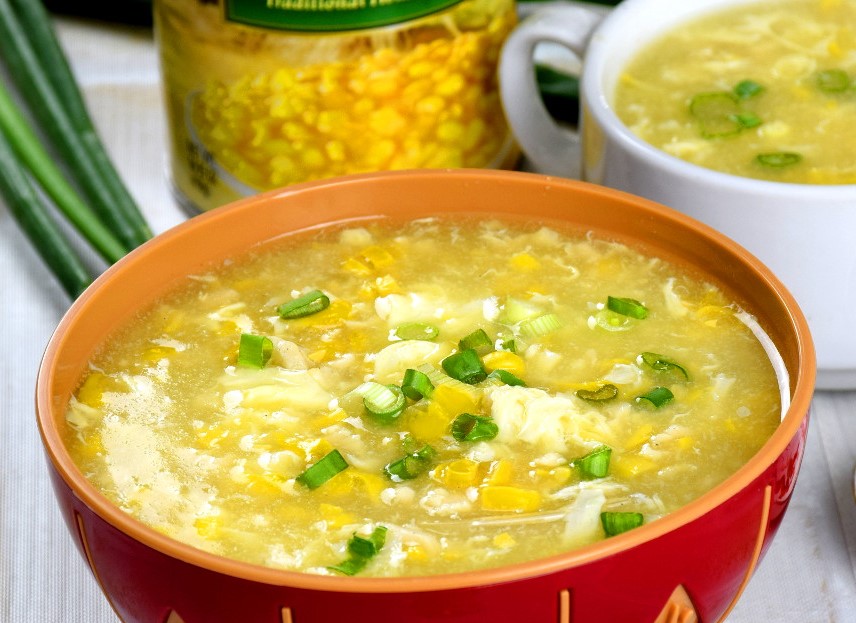 Order 32. Minced Chicken and Corn Soup food online from Profit Chinese Restaurant store, New York on bringmethat.com