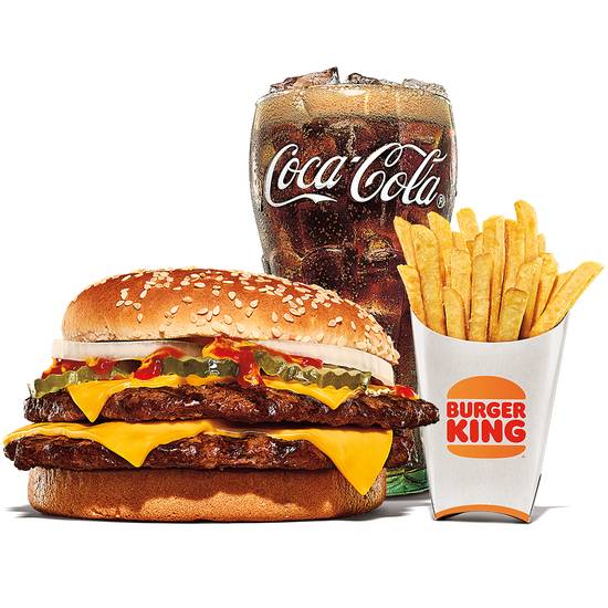 Order Double Quarter Pound KING™ Meal food online from Burger King store, Cranberry Towns on bringmethat.com