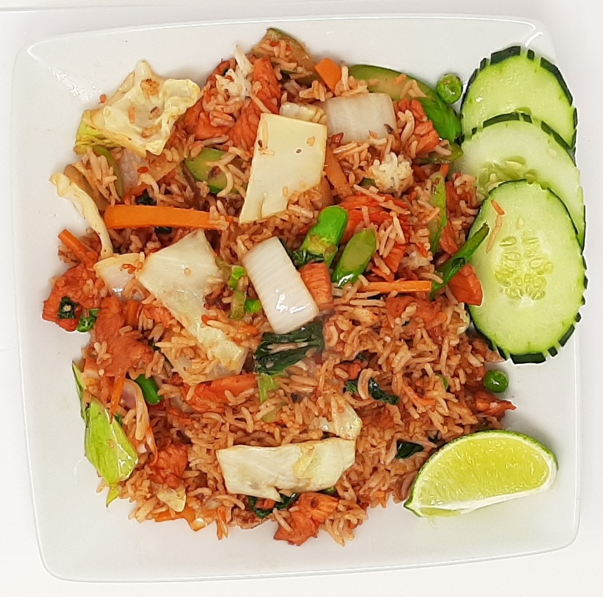 Order Spicy Fried Rice food online from Aladdin Food Express store, Fort Wayne on bringmethat.com