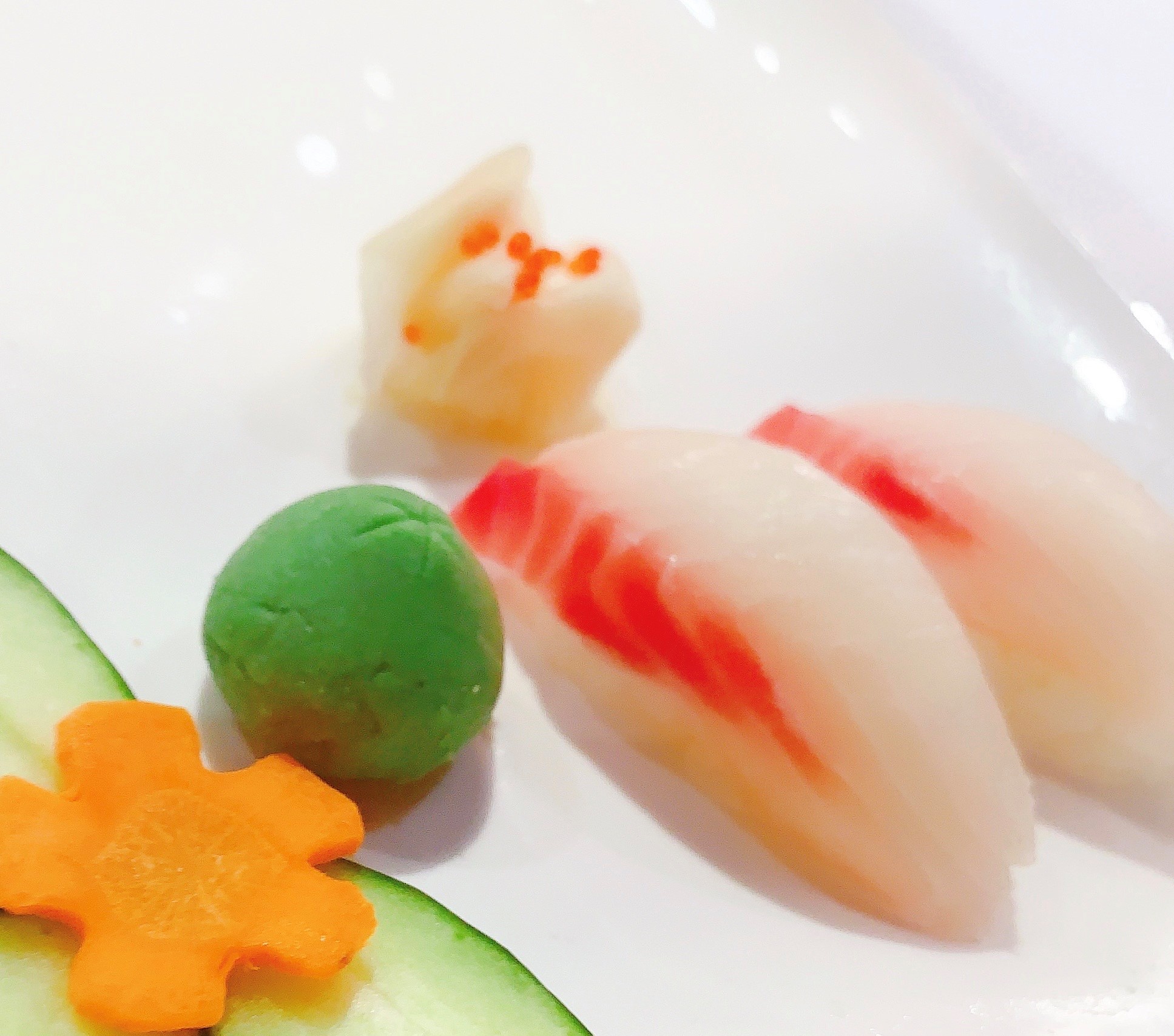 Order Red Snapper Nigiri Sushi food online from Mizumi Buffet store, Tigard on bringmethat.com