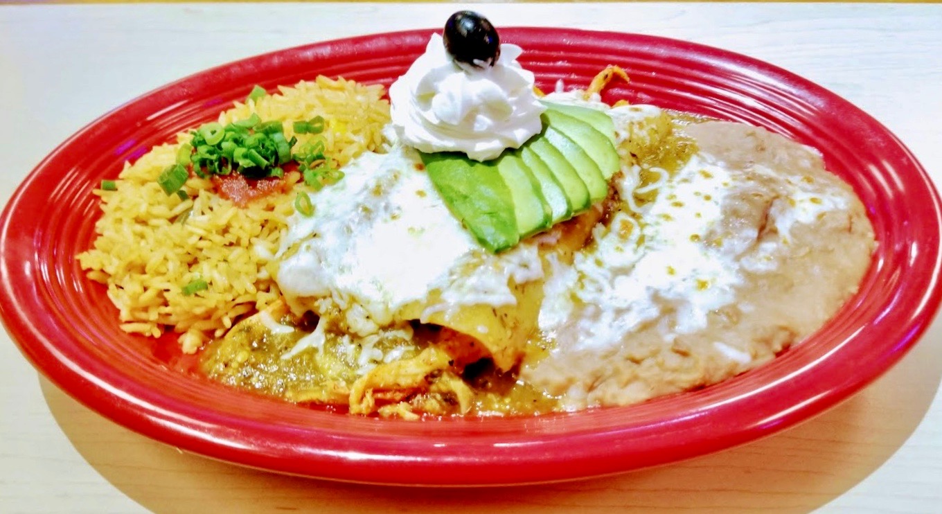 Order Enchiladas Suizas food online from Xalisco Bar & Grill store, Lancaster on bringmethat.com