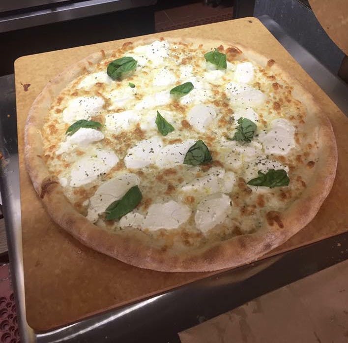 Order White Bianco Pie - Lg. 19" (8 Slices) food online from Brooklyn's Homeslice Pizzeria store, Brooklyn on bringmethat.com