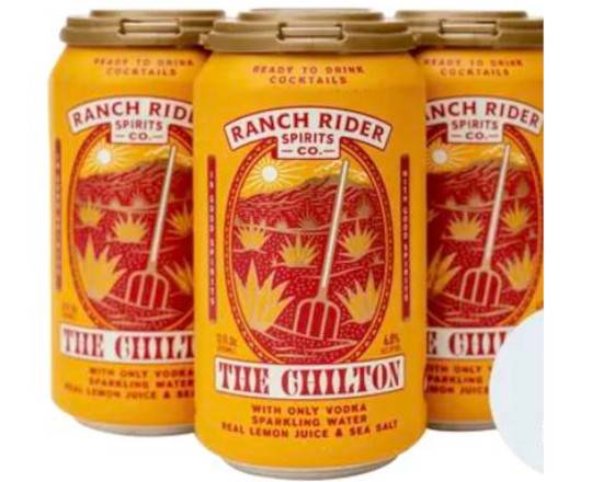 Order Ranch Rider Spirit & Co The Chilton, 4pk 12fl oz cocktails (6.0% ABV) food online from Cold Spring Liquor store, Liberty Hill on bringmethat.com