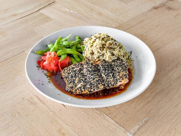 Order *Asian Sesame Crusted Salmon food online from Charley's Ocean Grill store, Long Branch on bringmethat.com