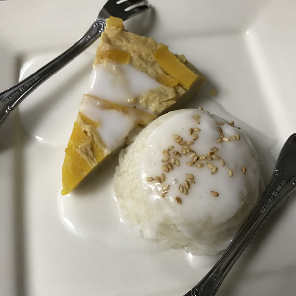 Order Pumpkin Custard with Sticky Rice food online from Hug Thai Cuisine store, Bellmore on bringmethat.com