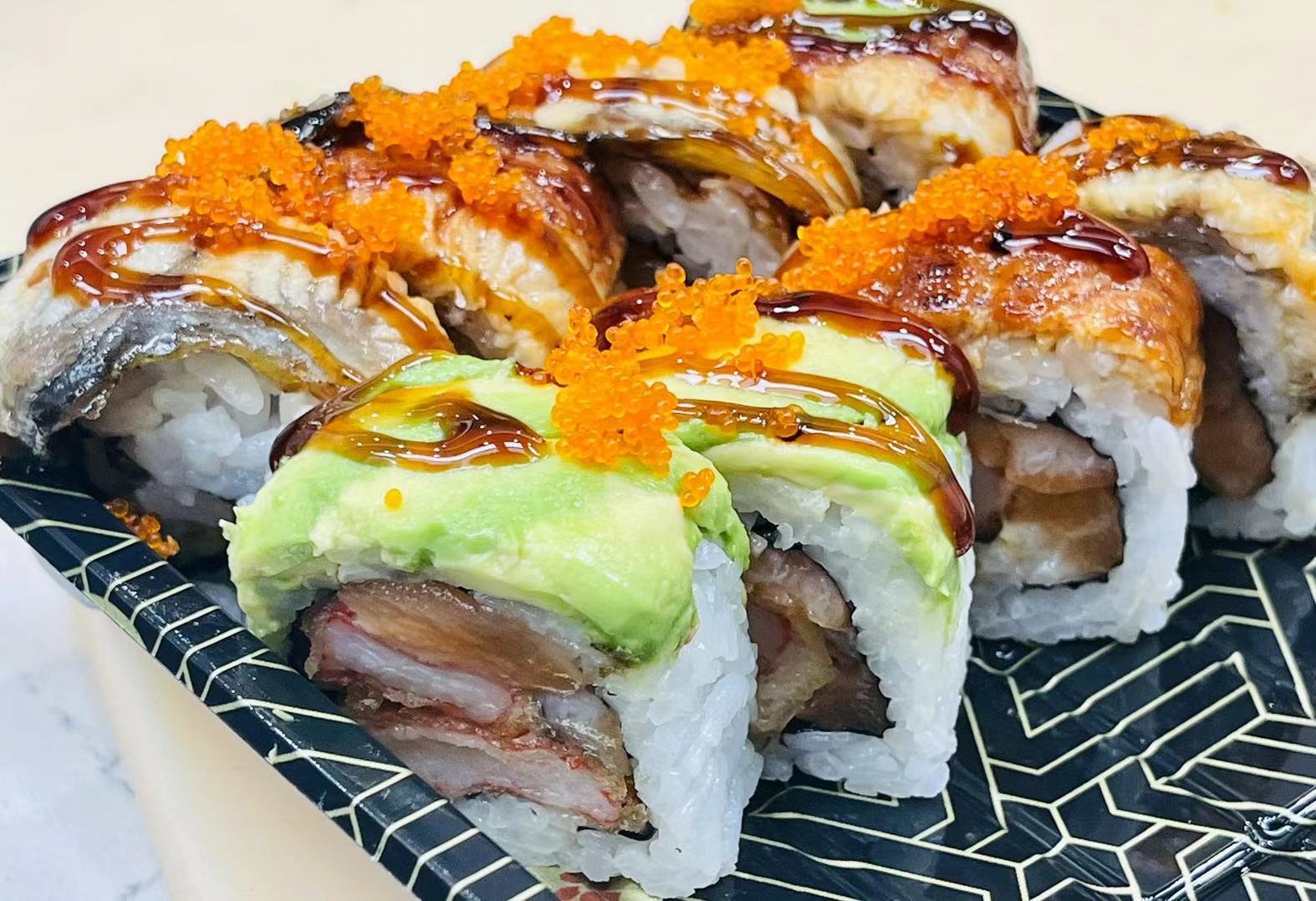 Order Fairy God Mother Special Roll food online from Nikki's Sushi store, Wilmington on bringmethat.com