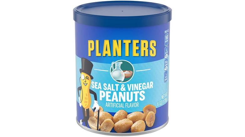 Order Planters Sea Salt & Vinegar Peanuts food online from Trumbull Mobil store, Trumbull on bringmethat.com