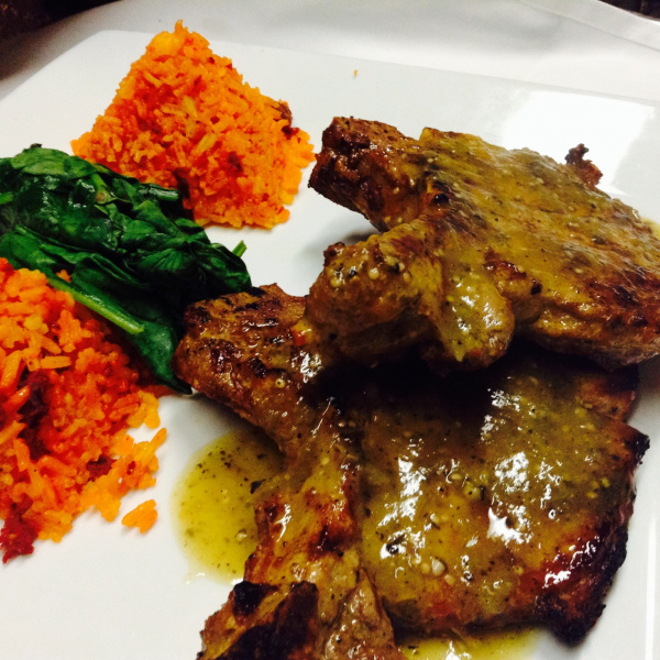 Order Grilled Pork Chops food online from Guadalupe Restaurant store, New York on bringmethat.com
