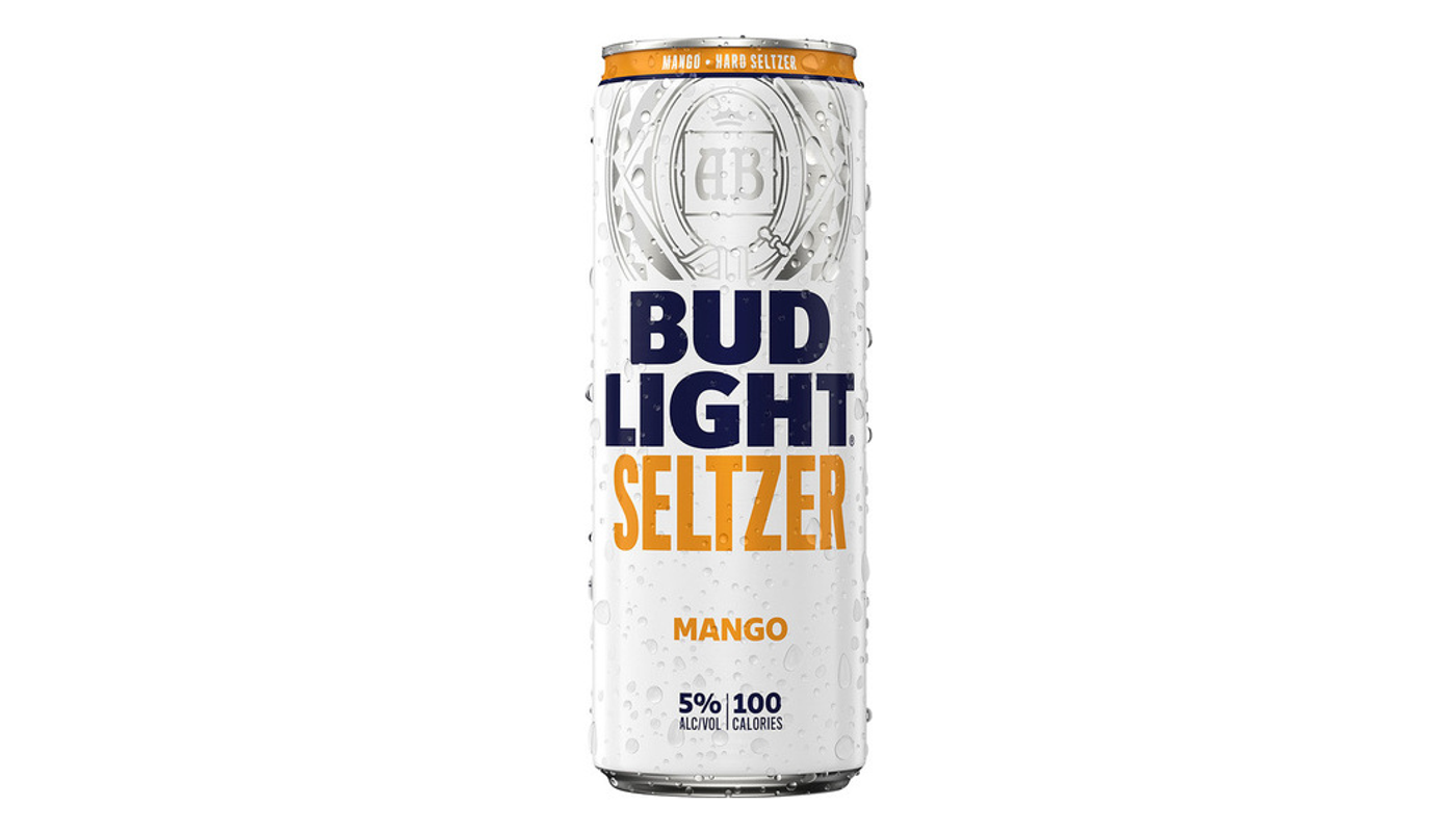 Order Bud Light Mango Seltzer 25oz Can food online from Ross Liquor store, Sylmar on bringmethat.com