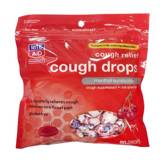 Order Rite Aid Cough Drops Cherry (80 ct) food online from Rite Aid store, Caledonia on bringmethat.com