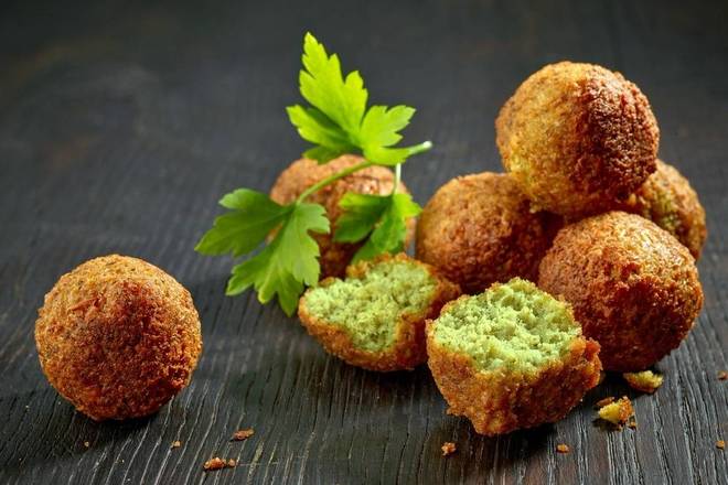 Order Falafel with Tahini Sauce food online from Kebab Platters store, Clifton on bringmethat.com