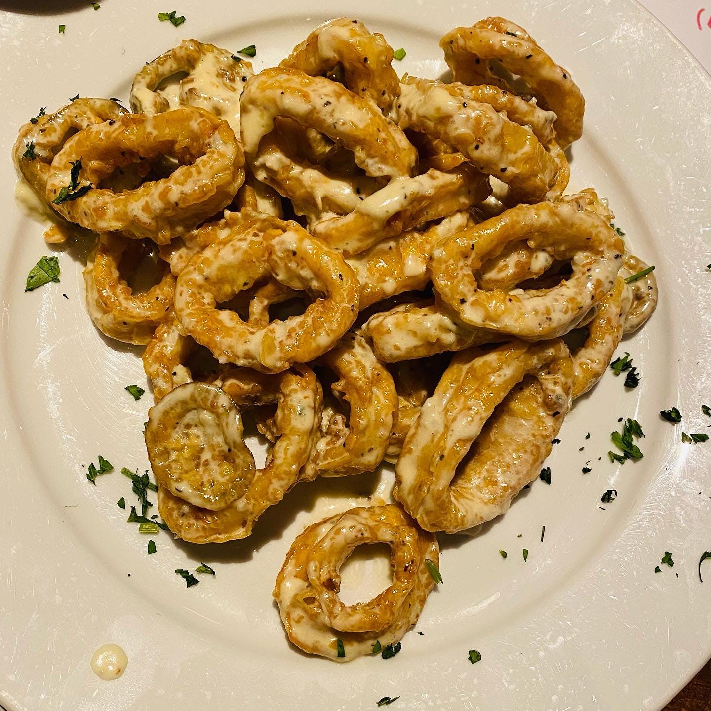 Order Fried Calamari - Appetizer food online from Phillies Pizza store, Middle Village on bringmethat.com
