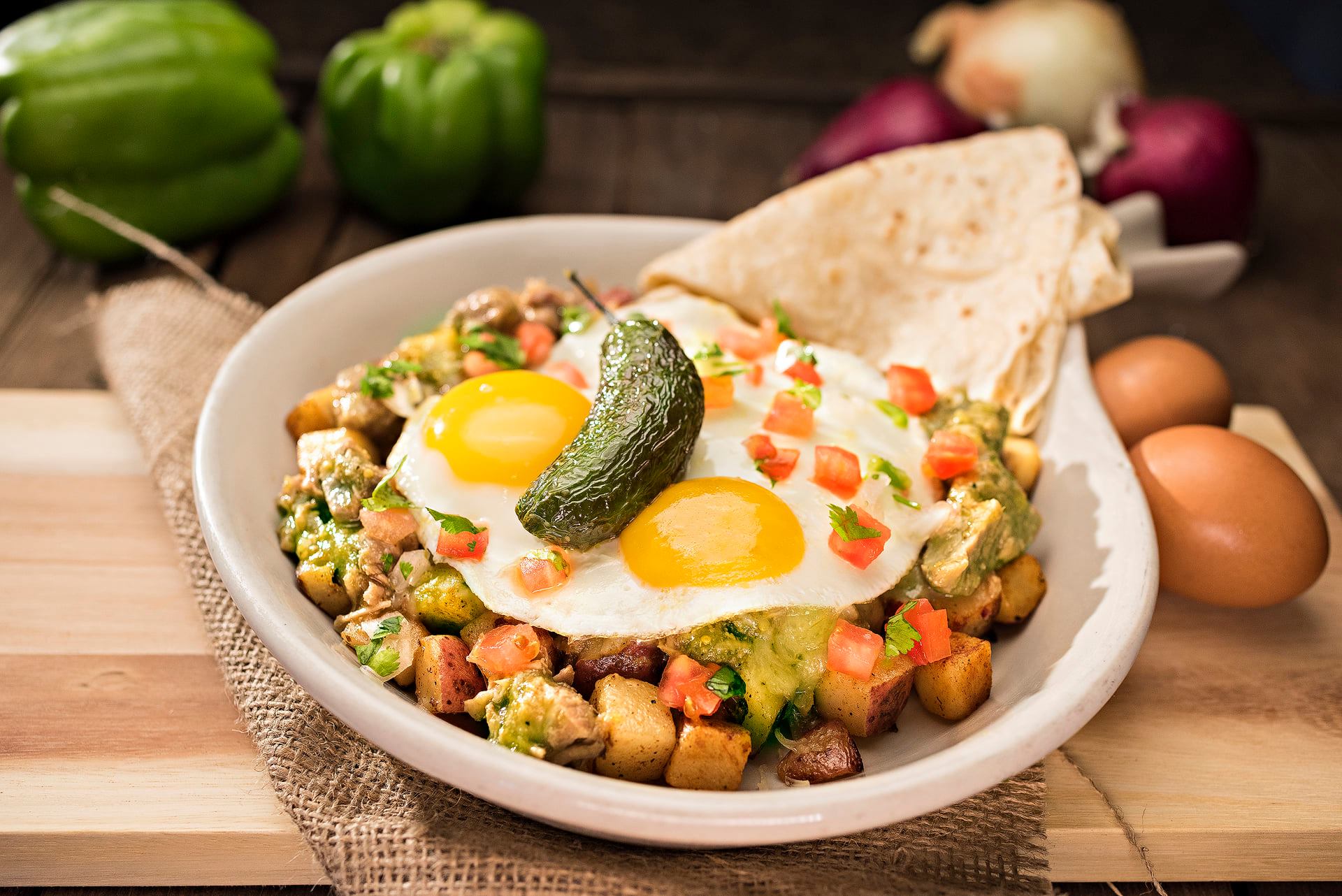 Order Chile Verde Skillet food online from Perko Cafe & Grill #102 store, Tracy on bringmethat.com