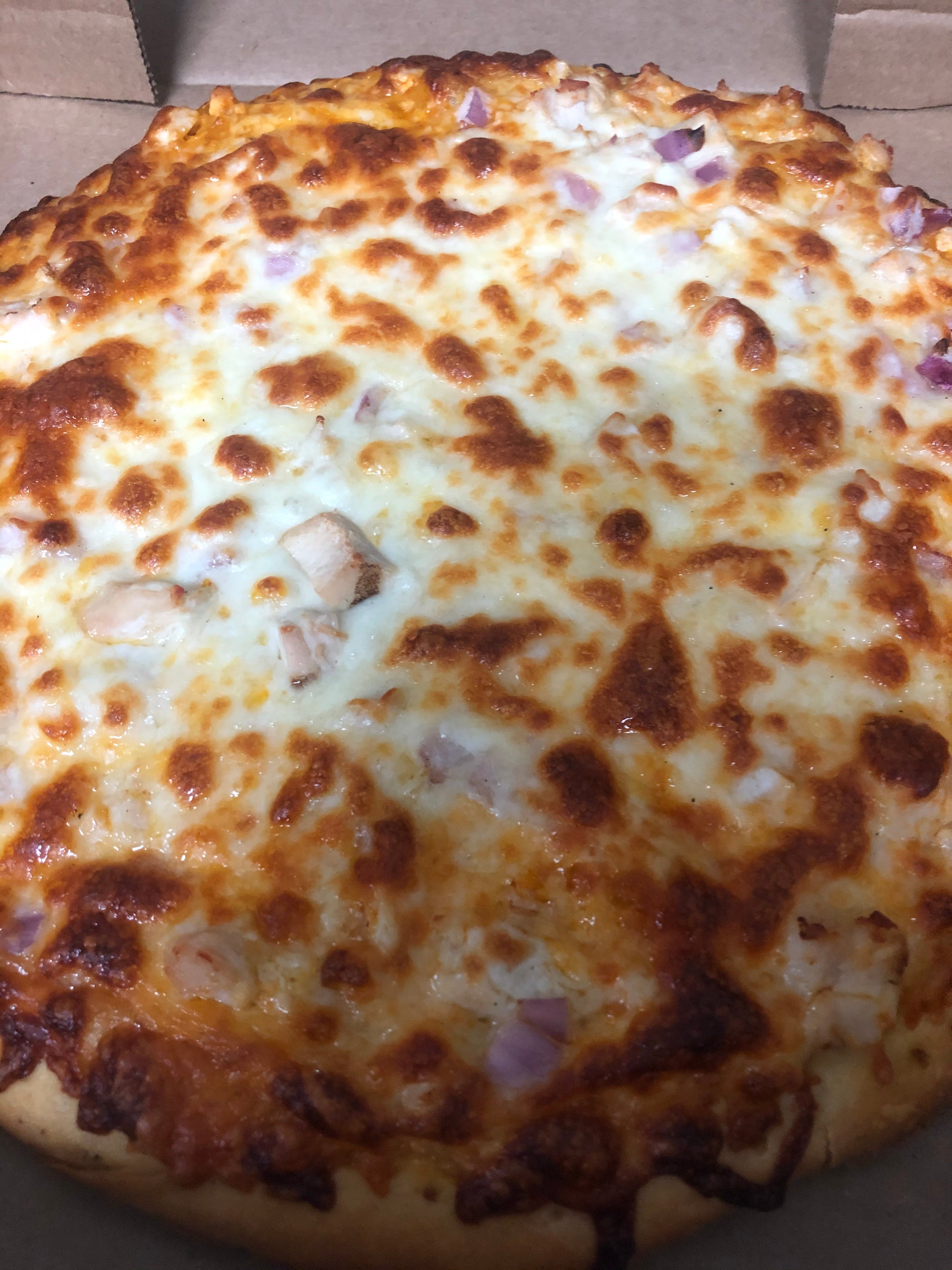 Order Chicken Bacon Ranch Pizza - Personal 7" food online from Eubank Pizza Somerset store, Somerset on bringmethat.com