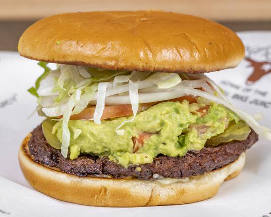 Order Guacamole Burger food online from Longhorn Cafe store, Boerne on bringmethat.com