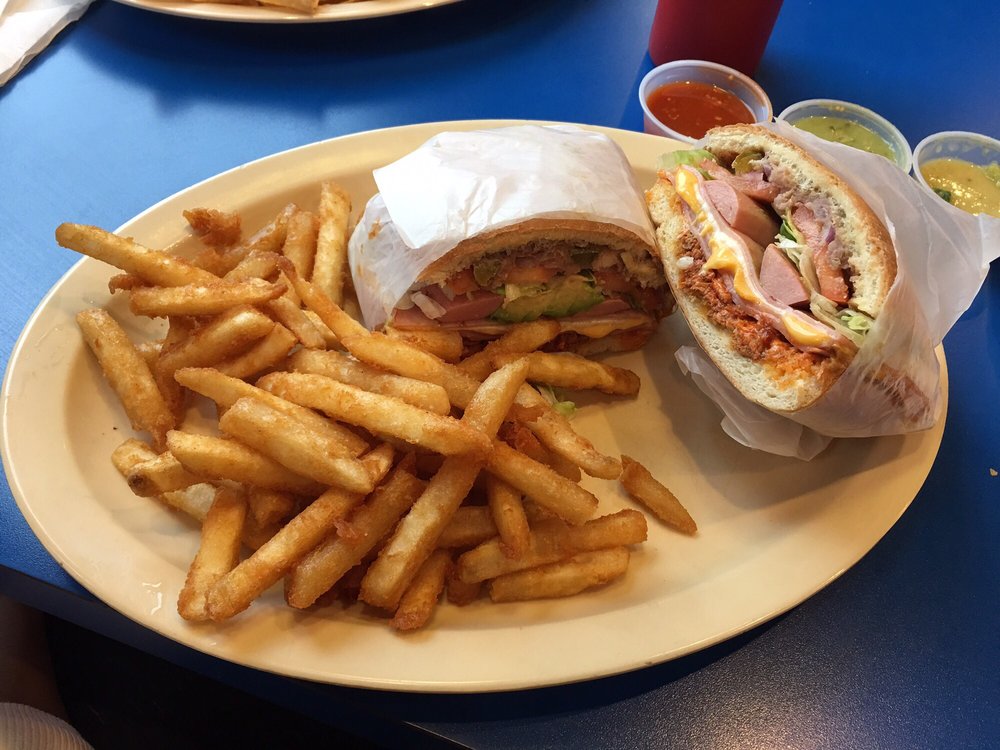 Order TORTA AND FRENCH FRIES COMBO.  COMES WITH 20 OZ DRINK. food online from La Mejor store, Farmersville on bringmethat.com