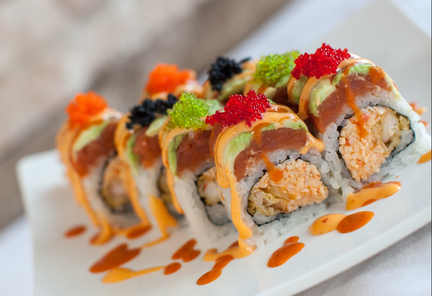 Order Fireworks Roll food online from Izumi Japanese Restaurant store, Youngstown on bringmethat.com