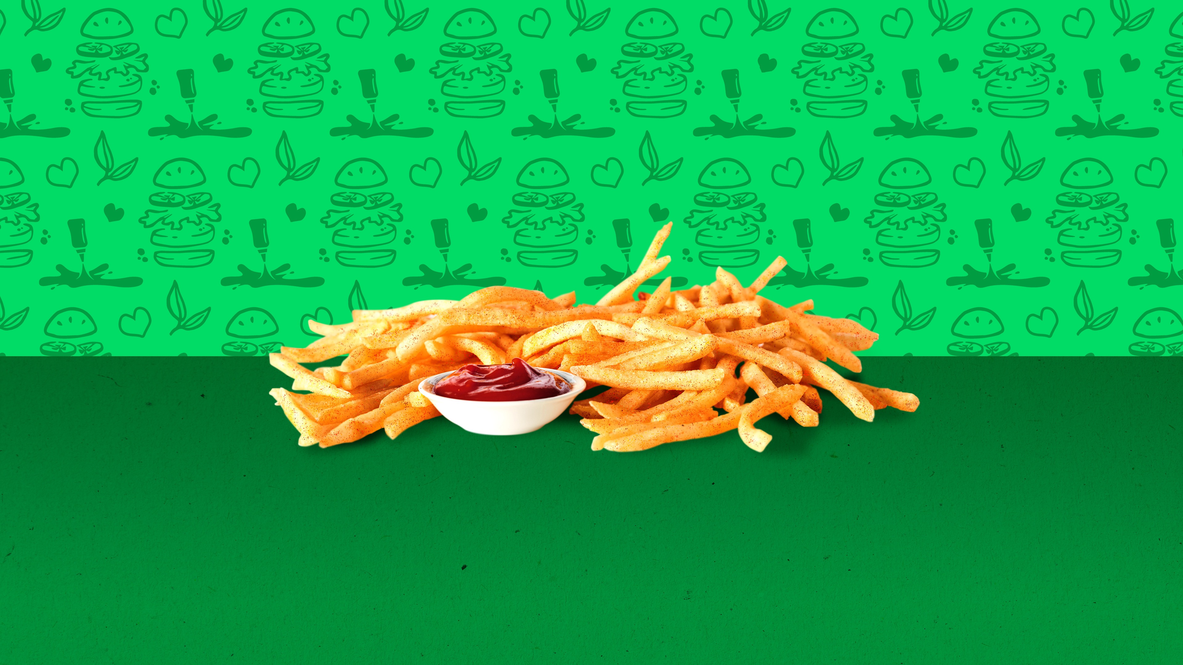 Order Spicy Fries food online from Veg-e-licious Burger store, Burbank on bringmethat.com