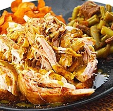 Order Pulled Chicken Plate food online from Archers Bbq store, Knoxville on bringmethat.com