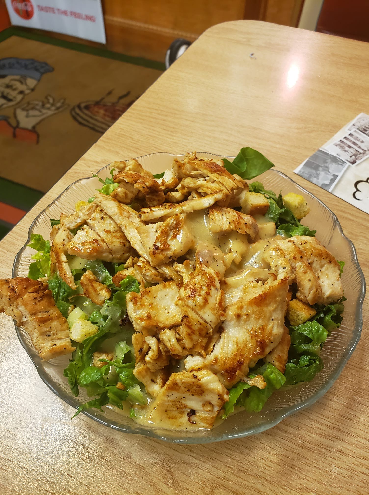 Order Chicken Caesar Salad - Salad food online from Sam Pizza store, Schnecksville on bringmethat.com