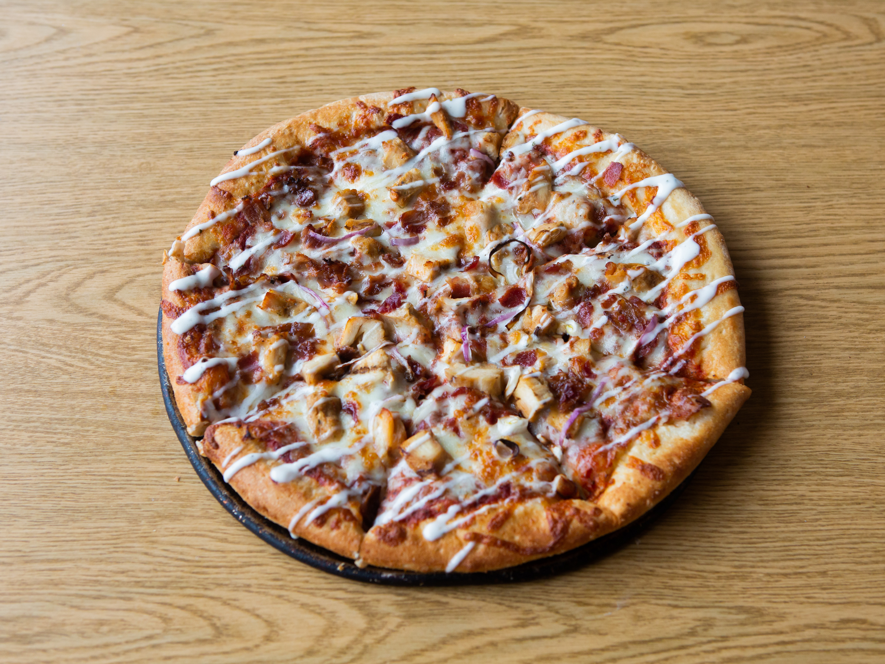 Order Chicken Rancher Pizza food online from O.A.K. Pizza store, Uniontown on bringmethat.com