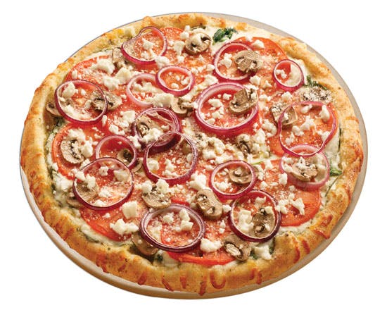 Order Garlic Spinach Pizza - Small 10'' (6 Slices) food online from Vocelli Pizza - Burke store, Burke on bringmethat.com