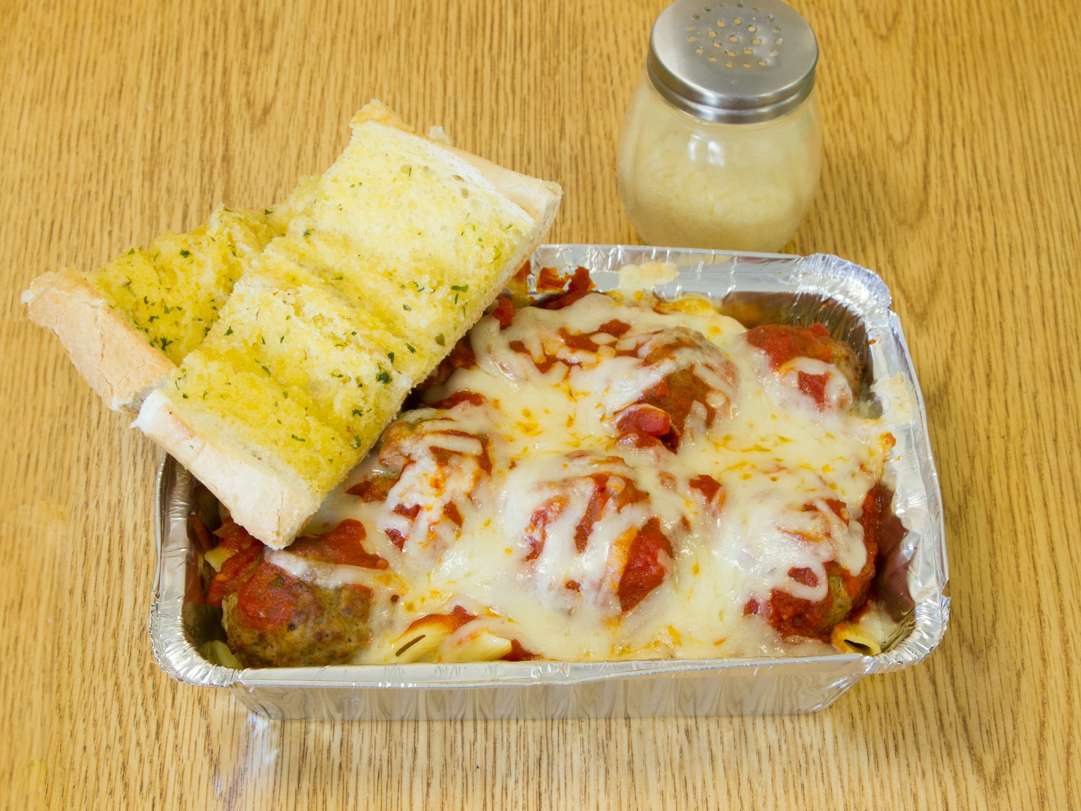 Order Ziti with Meatball food online from Nick Roast Beef & Pizza store, Peabody on bringmethat.com