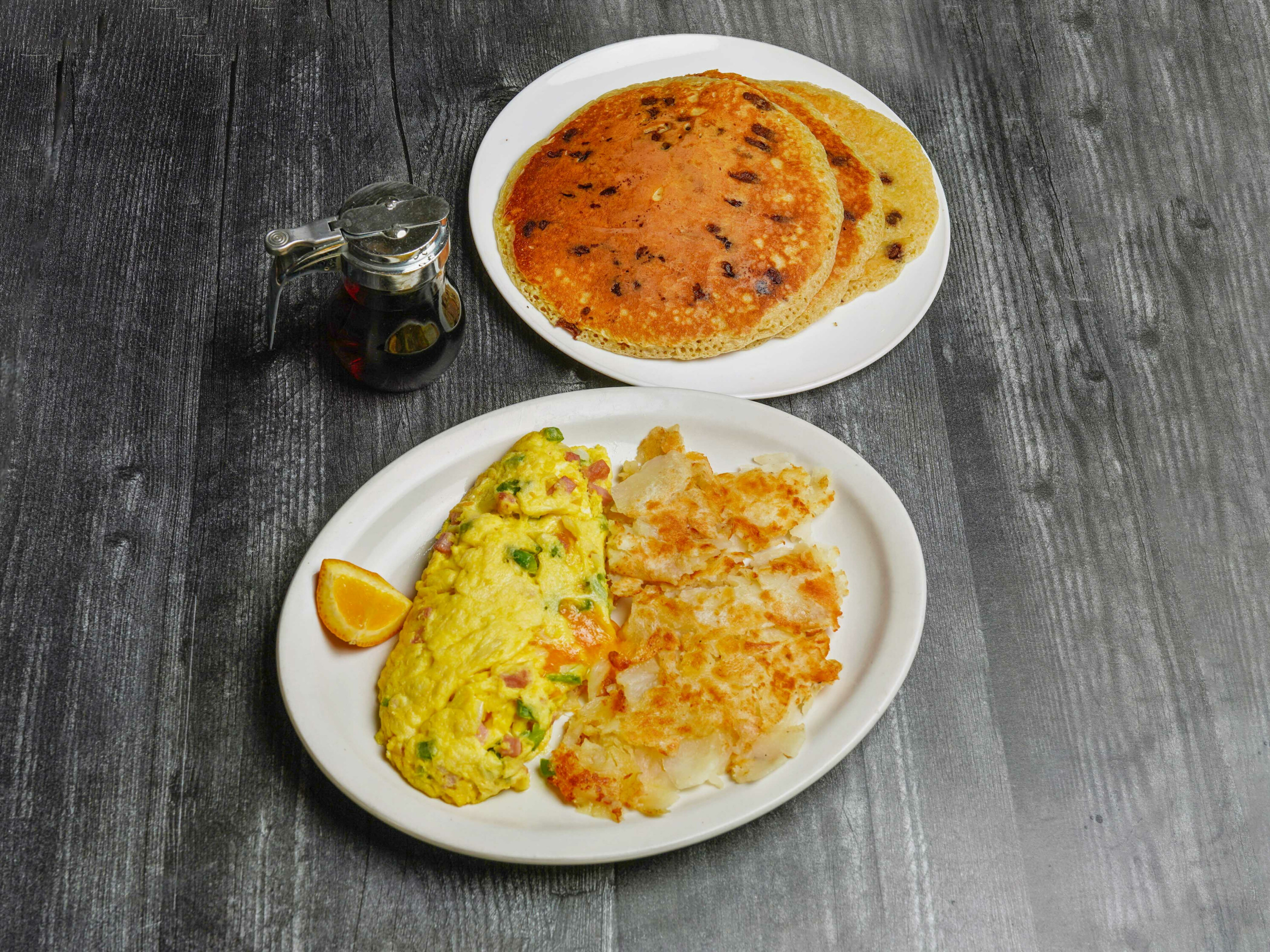 Order 3. Ham Omelette food online from El Chile Restaurant and Pancake House store, Chicago on bringmethat.com