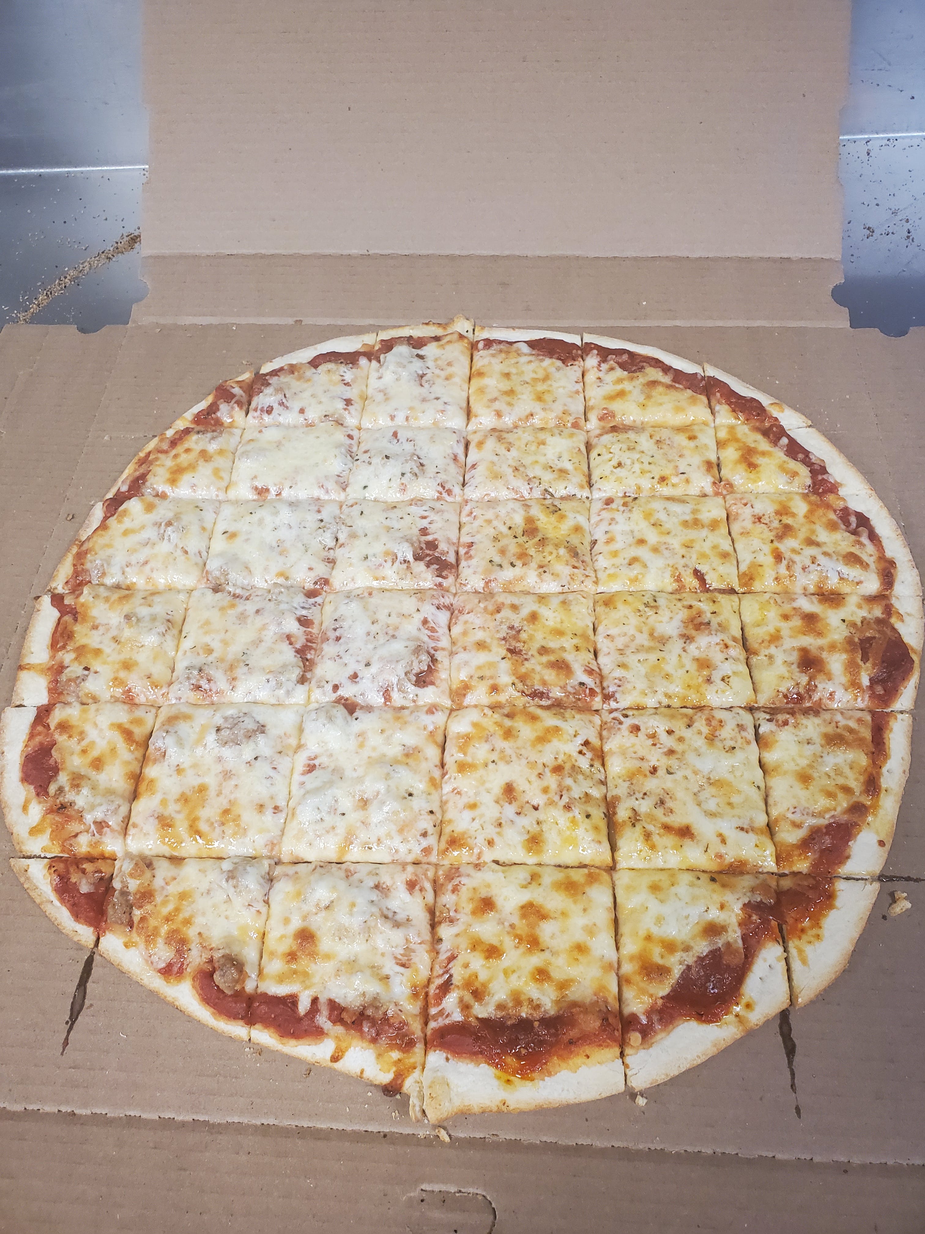 Order Thin Crust Cheese Pizza - 10'' food online from Pizza Cucina store, Oswego on bringmethat.com