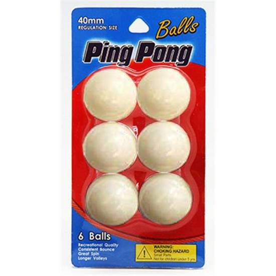 Order Table Tennis Balls - 6 Pack food online from IV Deli Mart store, Goleta on bringmethat.com