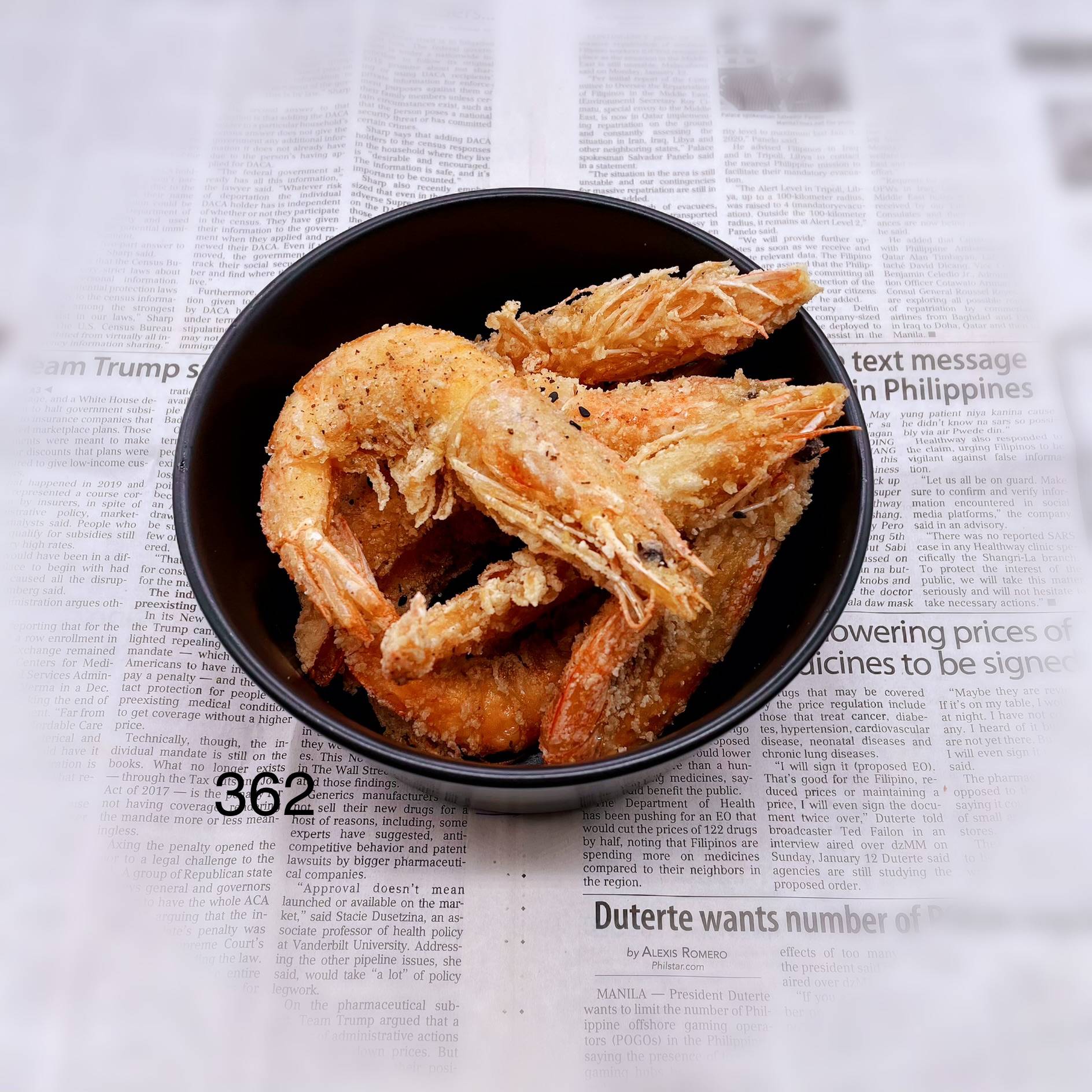 Order ⼩碗油炸海虾  Fried shrimps w/ salt pepper food online from Fashion Wok store, Sunnyvale on bringmethat.com