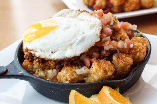 Order Tater Tot Skillet food online from The Cracked Yolk store, Southampton on bringmethat.com
