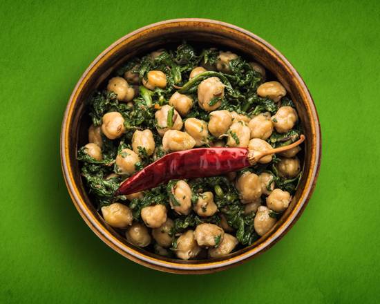 Order Savory Spinach Chickpeas   food online from Plant-Based Indian store, Fairhope on bringmethat.com