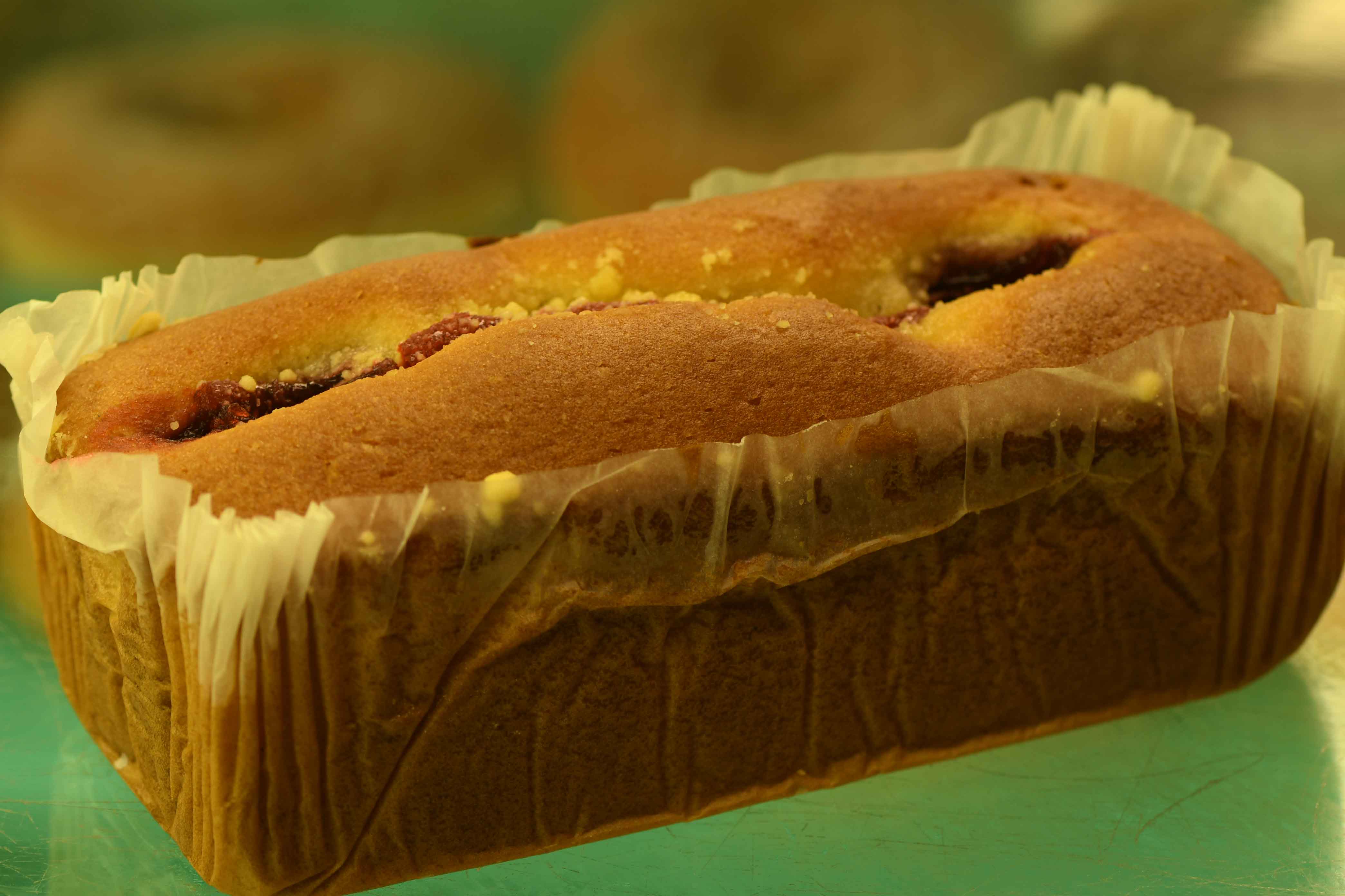 Order Strawberry pound cake food online from Elizabeths Bakery store, Wallingford on bringmethat.com