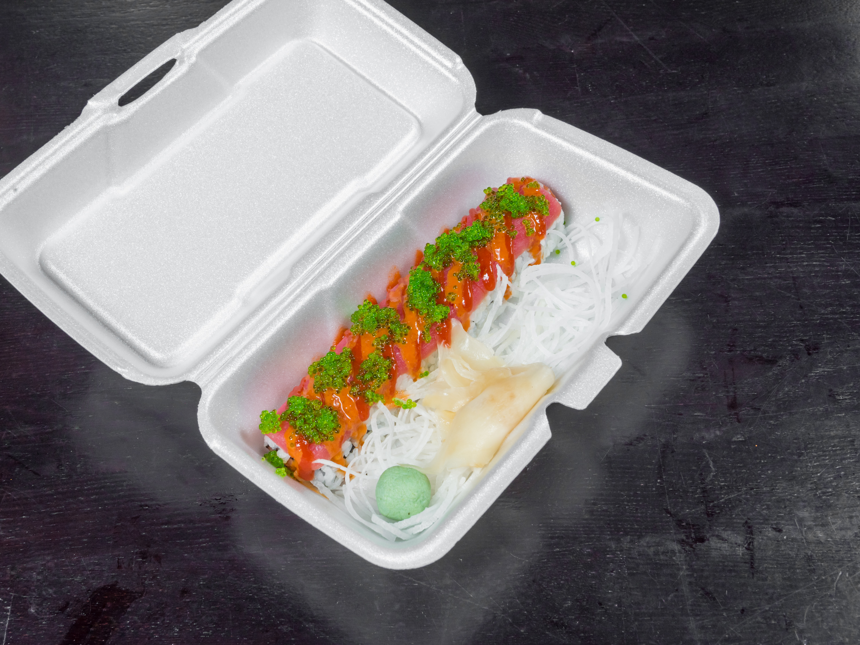 Order Spicy "Yakuza" Roll food online from Sushi Xuan store, Albuquerque on bringmethat.com