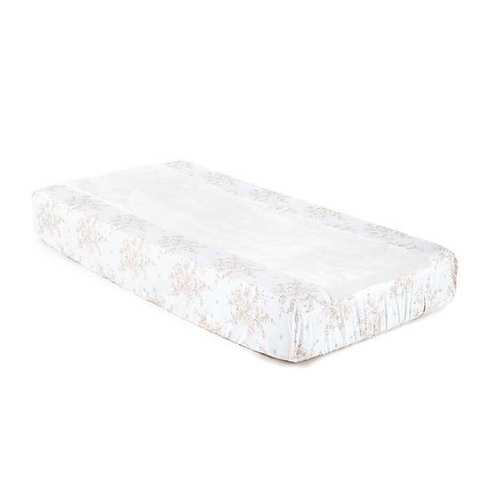 Order Levtex Baby® Heritage Floral Changing Pad Cover in Blush/Ivory food online from Buybuy Baby store, Tulsa on bringmethat.com