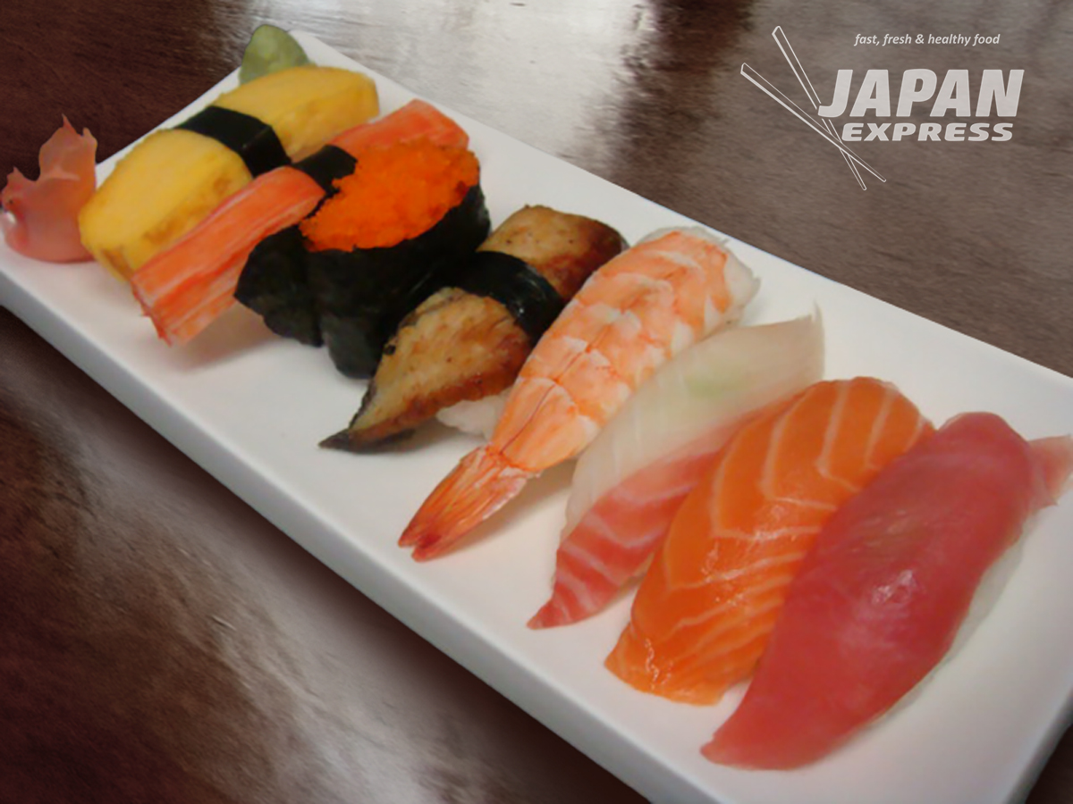 Order Nigiri Sushi Sampler 9pc food online from Japan Express store, Glendale on bringmethat.com