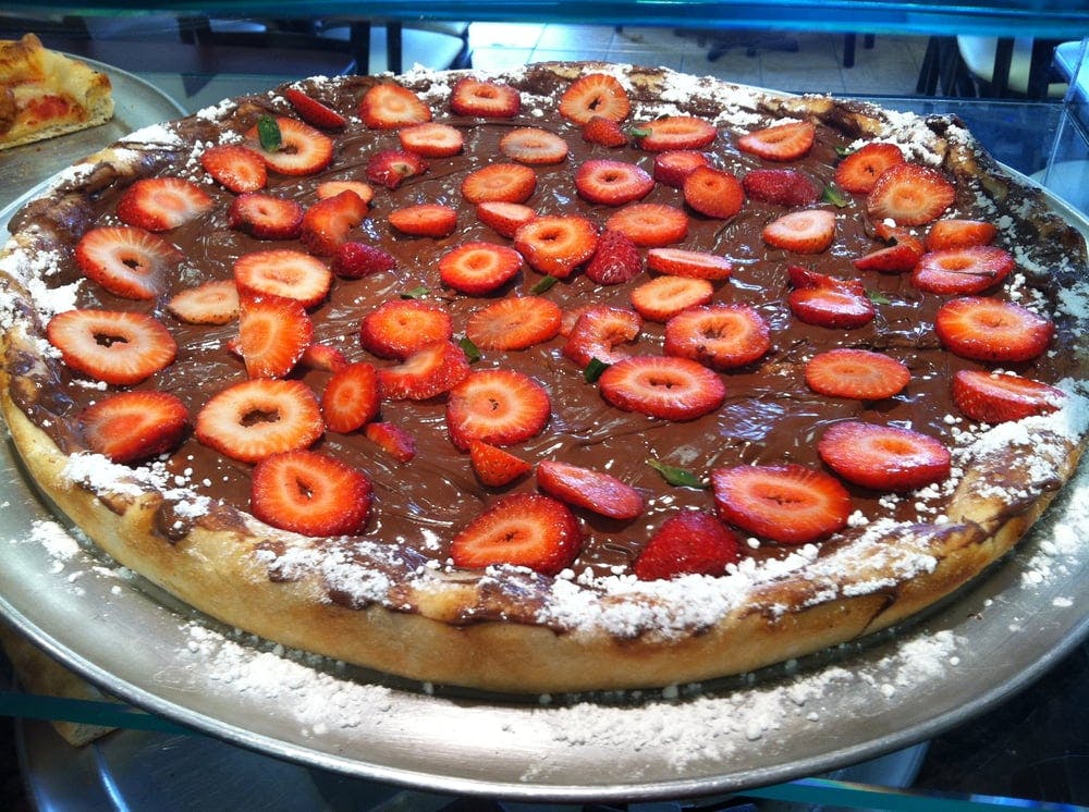 Order Nutella Strawberry Deep Dish Pizza - Pizza food online from Gino Of Middle Village Pizza store, Middle Village on bringmethat.com