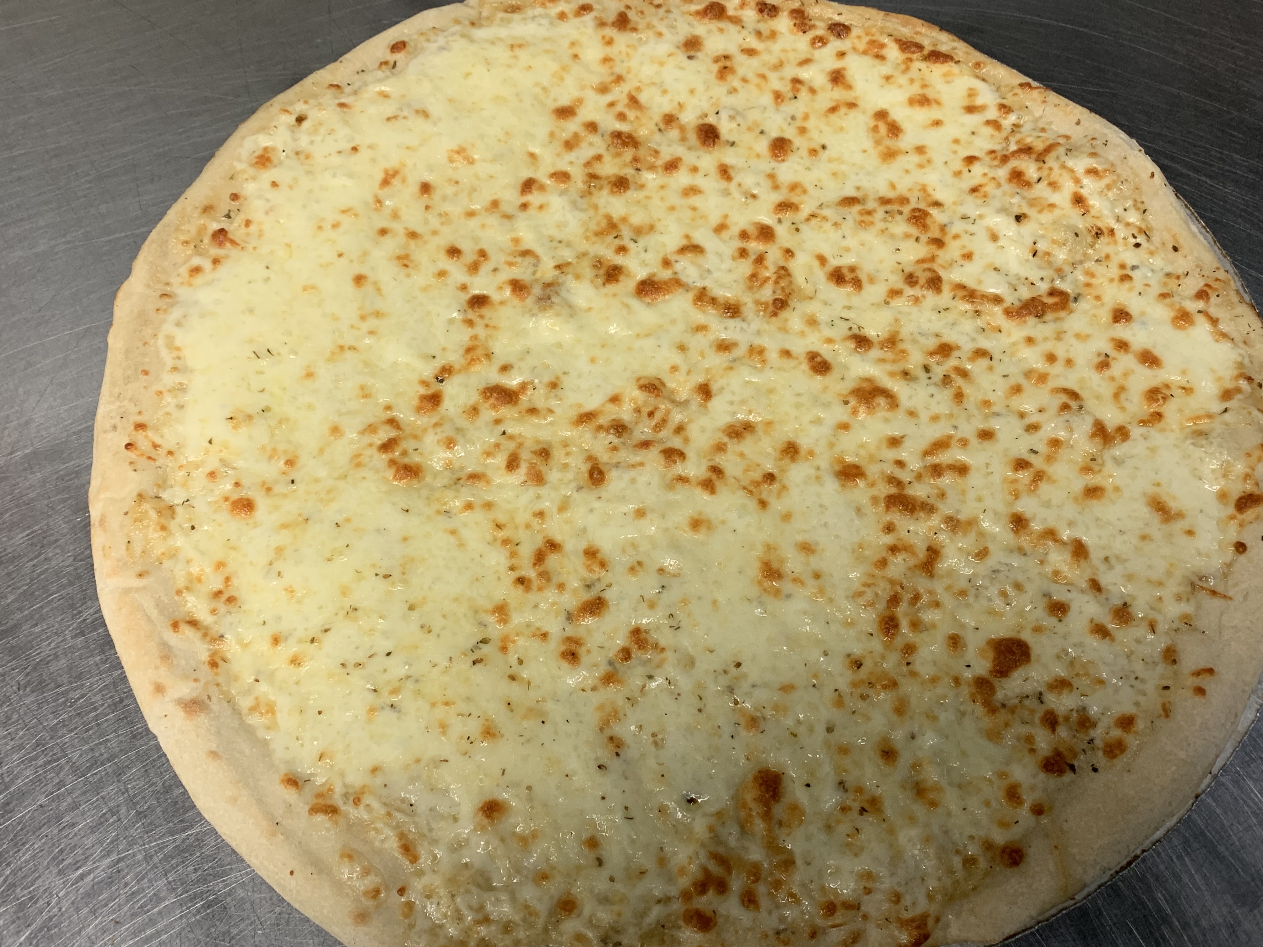 Order Extra Large White Pizza food online from Nut House Pizza store, Silver Spring on bringmethat.com